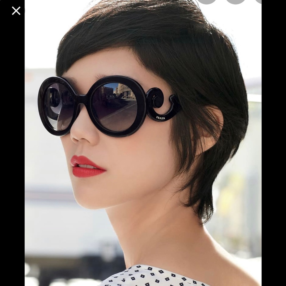 Prada - 55mm Baroque Round Sunglasses